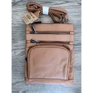 Krediz small Crossbody bag and leather.￼